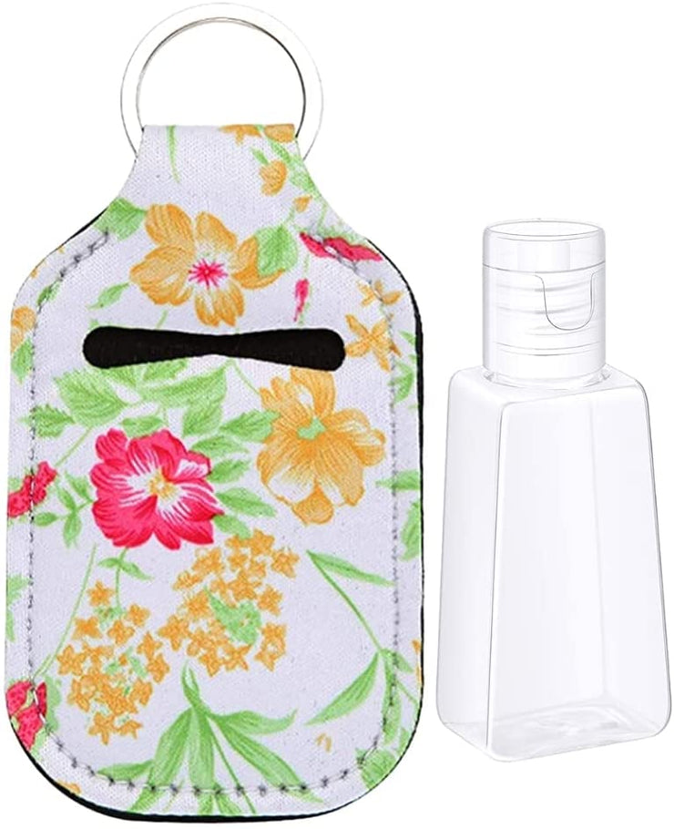 Refillable Neoprene Hand Sanitizer Holder With Keychain Ideal For
