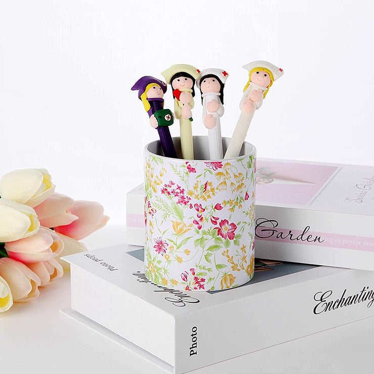 VibranzLab pen holder for desk, makeup brush holder, makeup brush holder cup, cute pencil holder