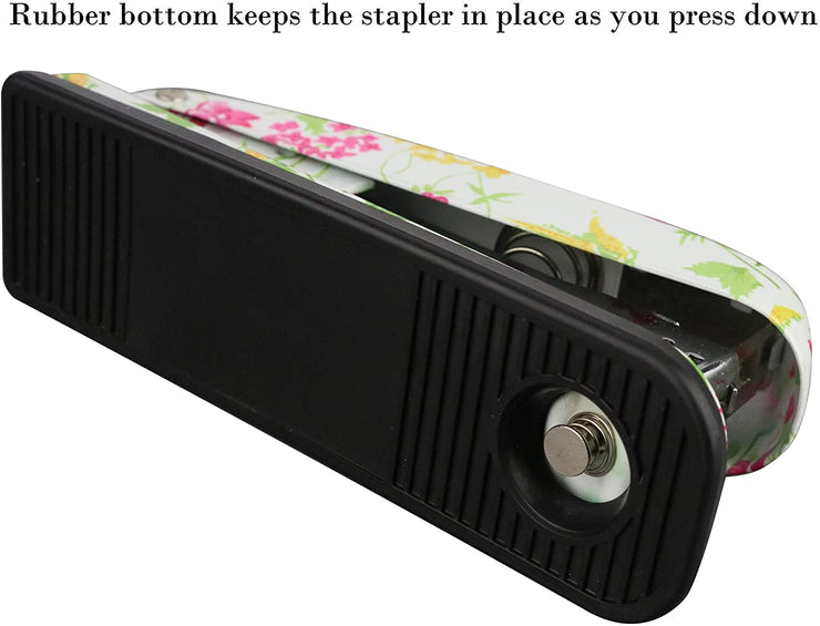 VibranzLab floral stapler, cute stapler, heavy duty stapler, rubber bottom