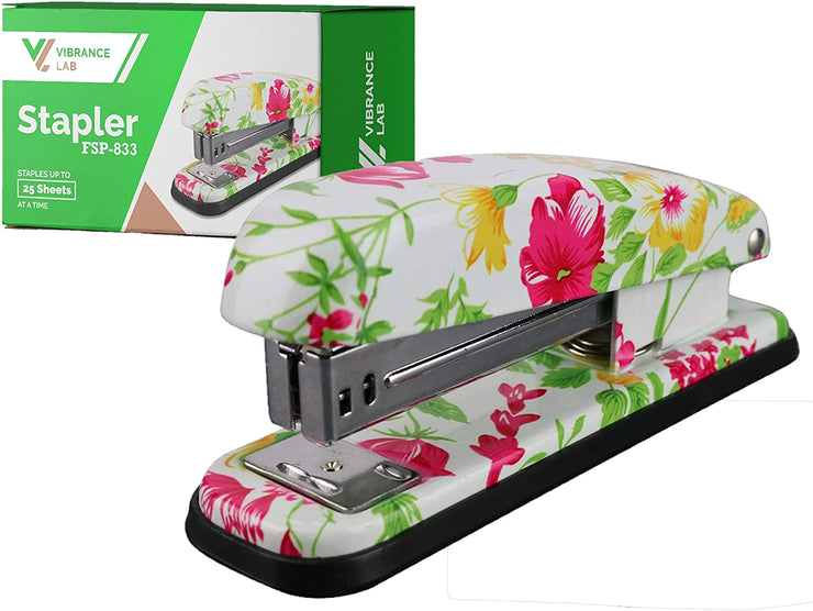 VibranzLab floral stapler, cute stapler, heavy duty stapler